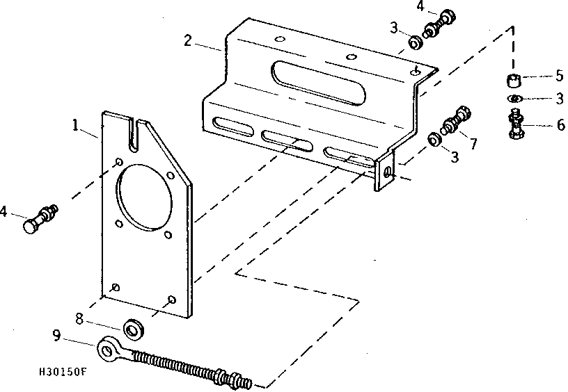 HYDROSTATIC DRIVE REEL HYDRAULIC PUMP MOUNTING