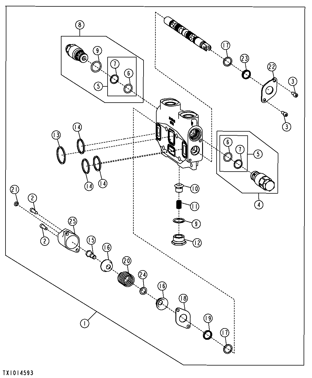 ARCH SECTION VALVE (GRAPPLE, DUAL FUNCTION)