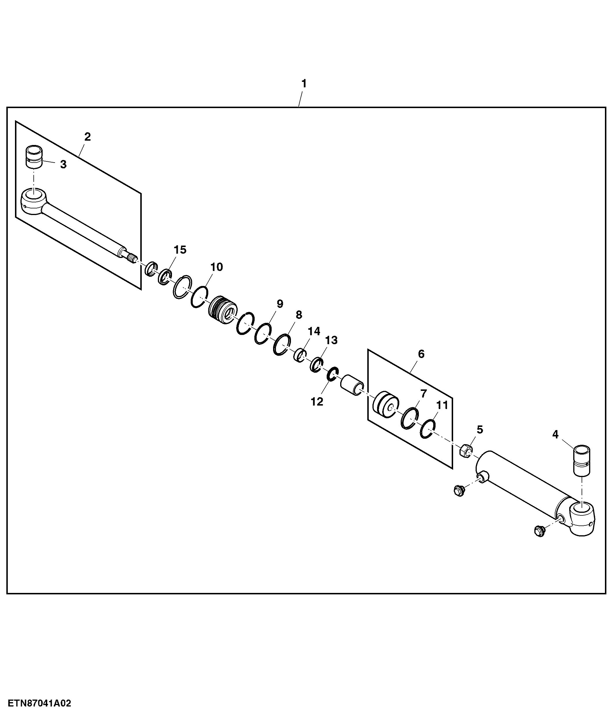 Upper Knockdown Roller Cylinder Components ( - 200016)