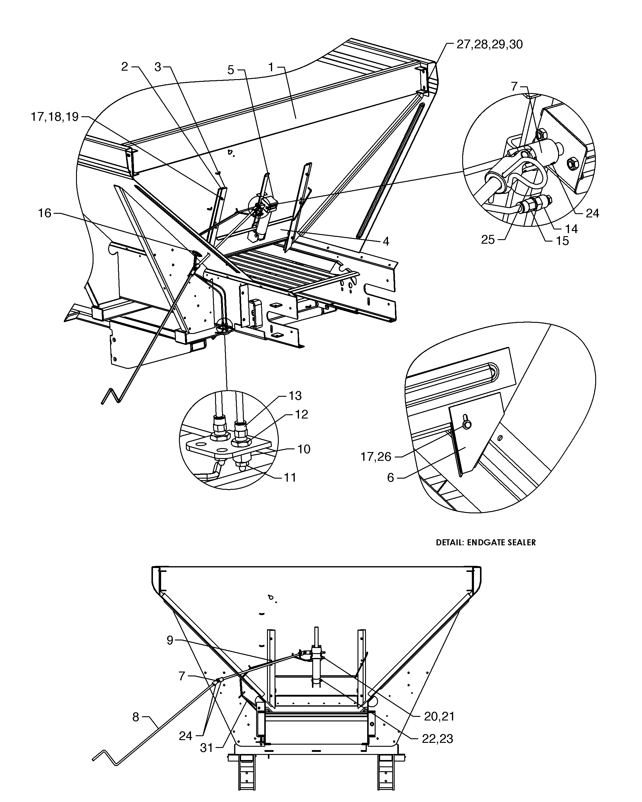 Removable Endgate, Short Feedgate, and Jack - DN456