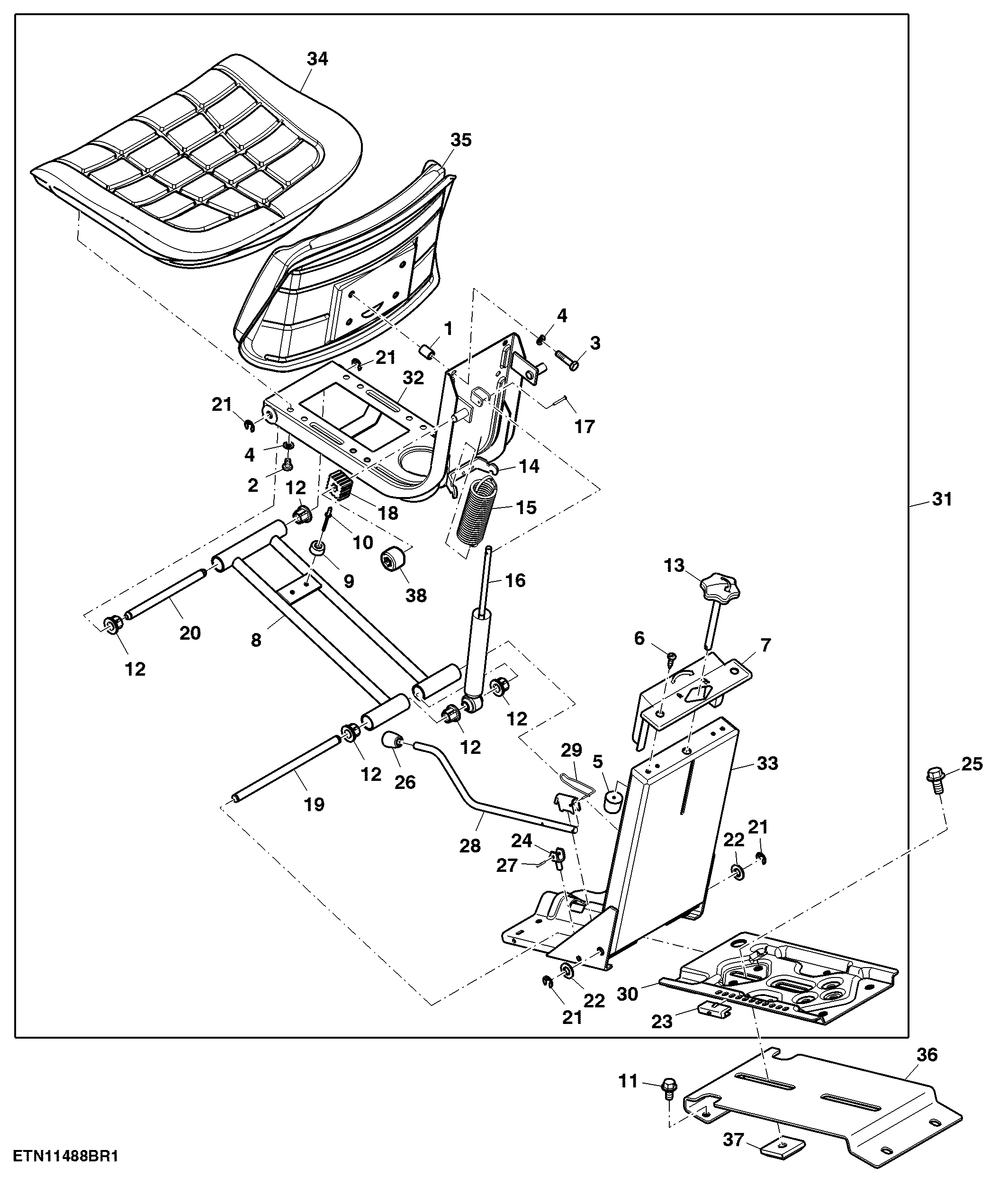 Adjustable Seat, W/O Seat Belt, Power Steering