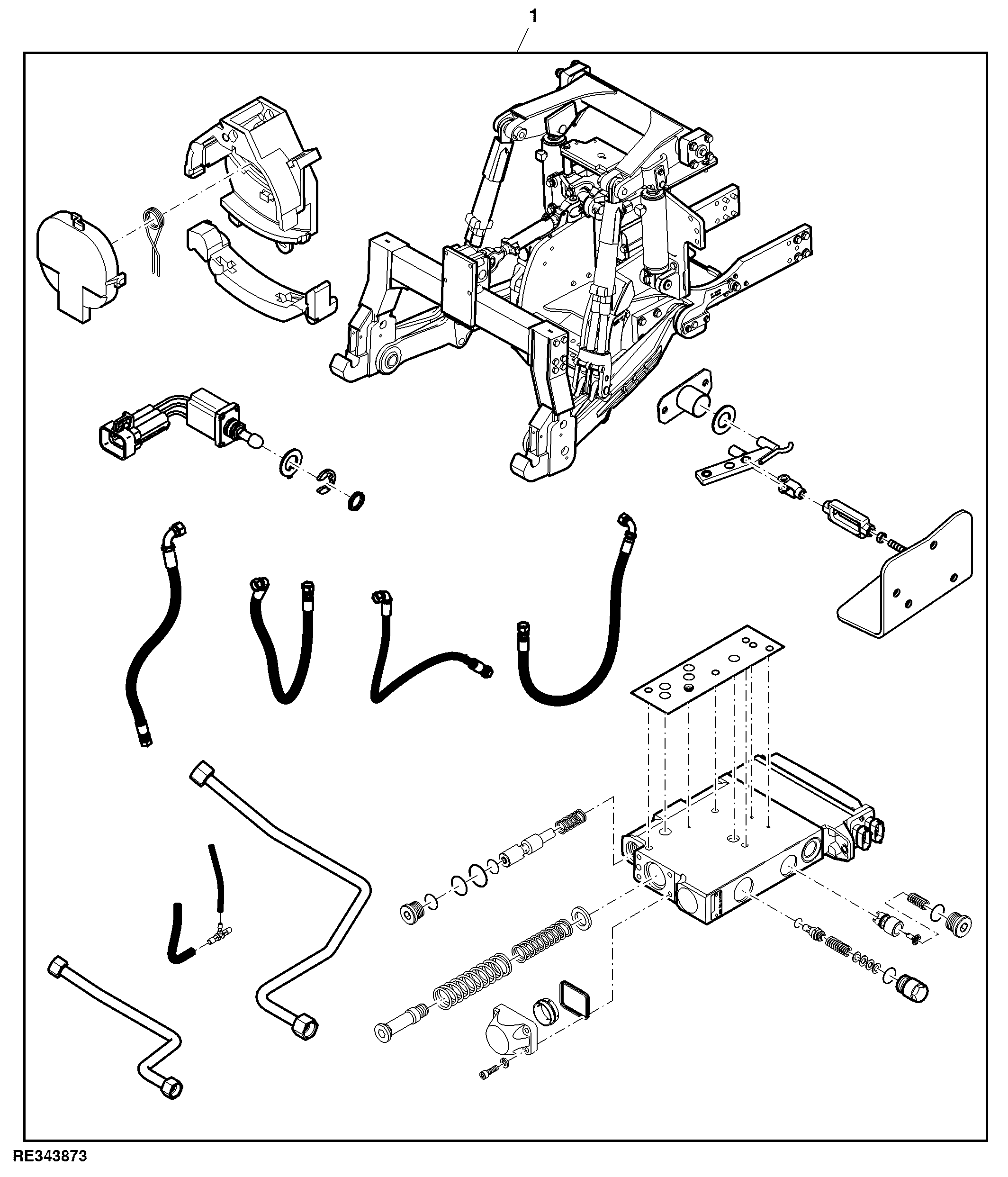 Attachment, Hitch Kit W/ Quick Coupler