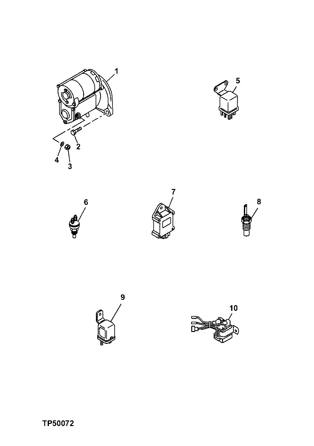 Starter Motor/Engine Electric Control Parts