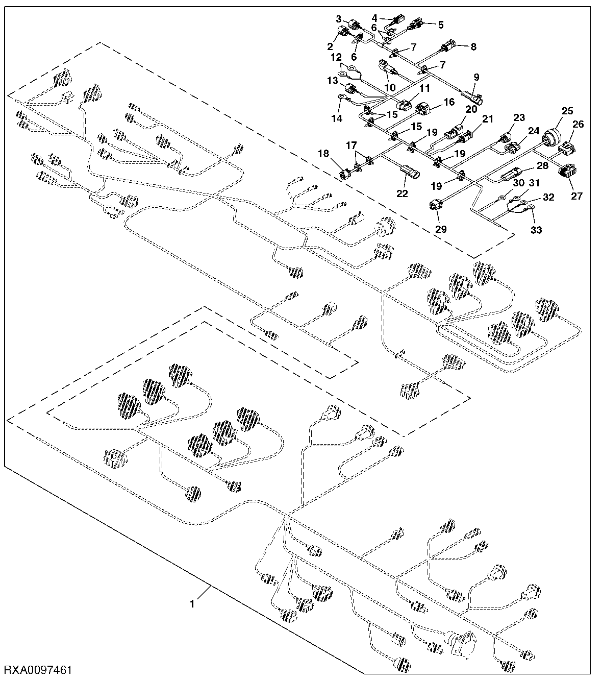 Engine and Chassis Wiring Harness Connectors (1/3) (NAV)