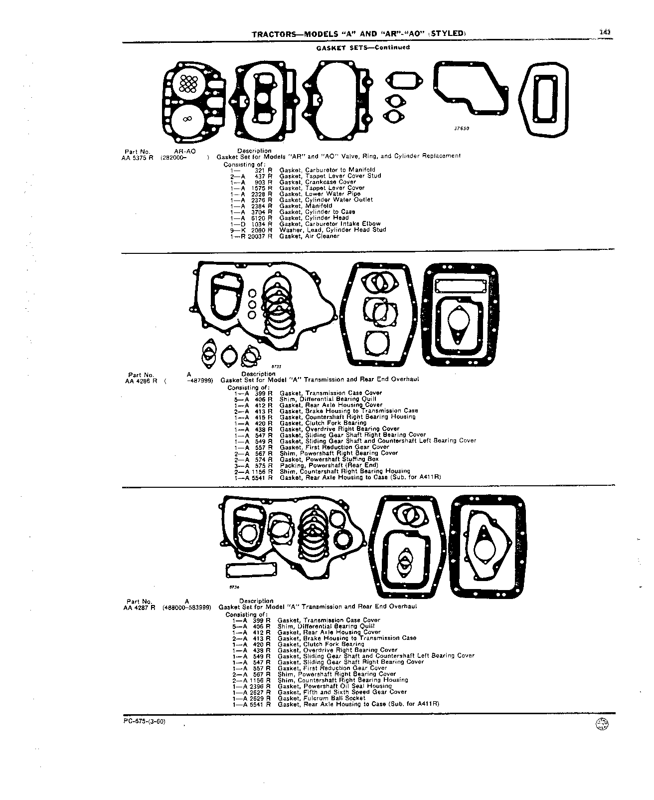 Gasket Sets (Continued)