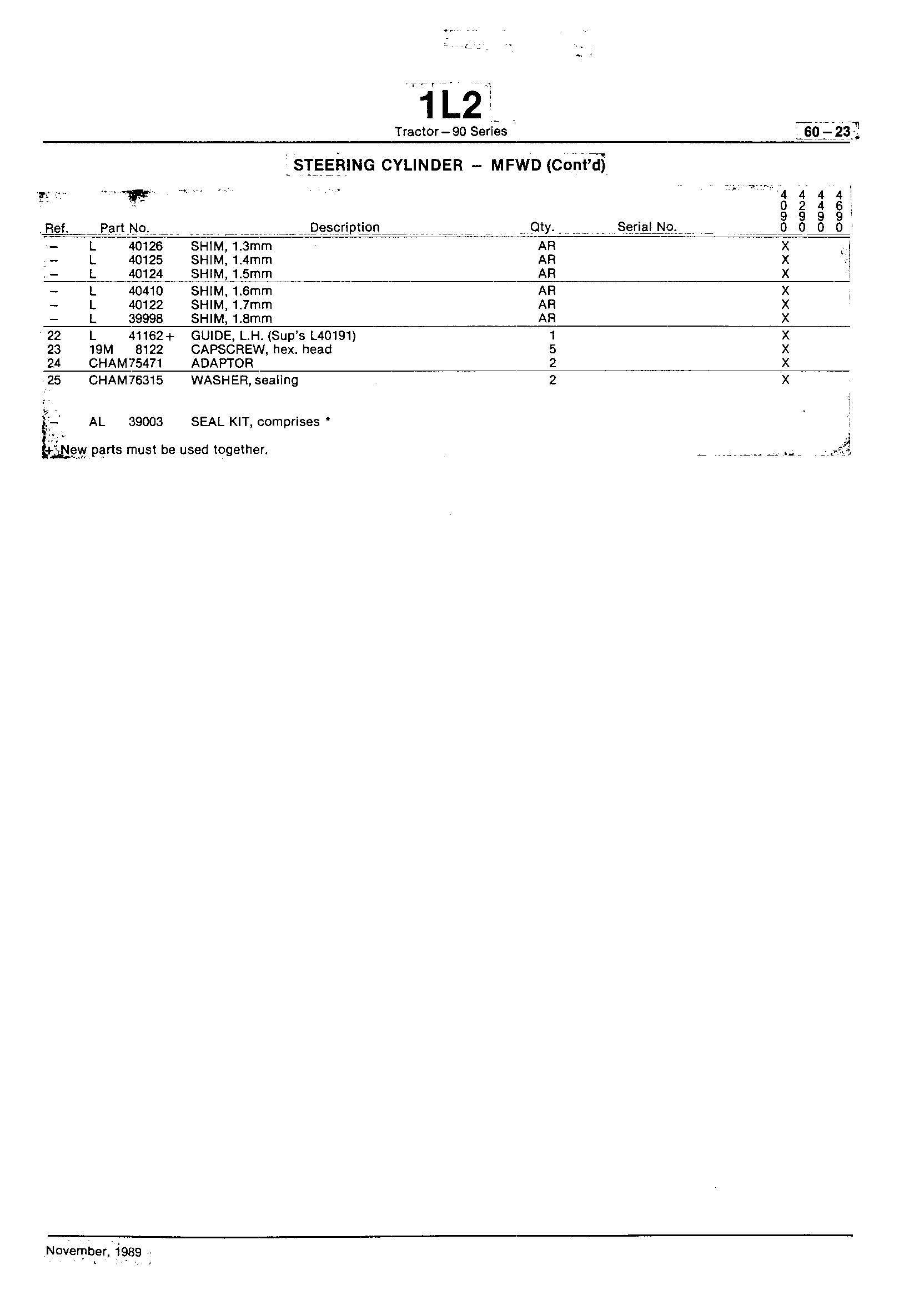 Steering and Brakes Steering Cylinders (Continued)