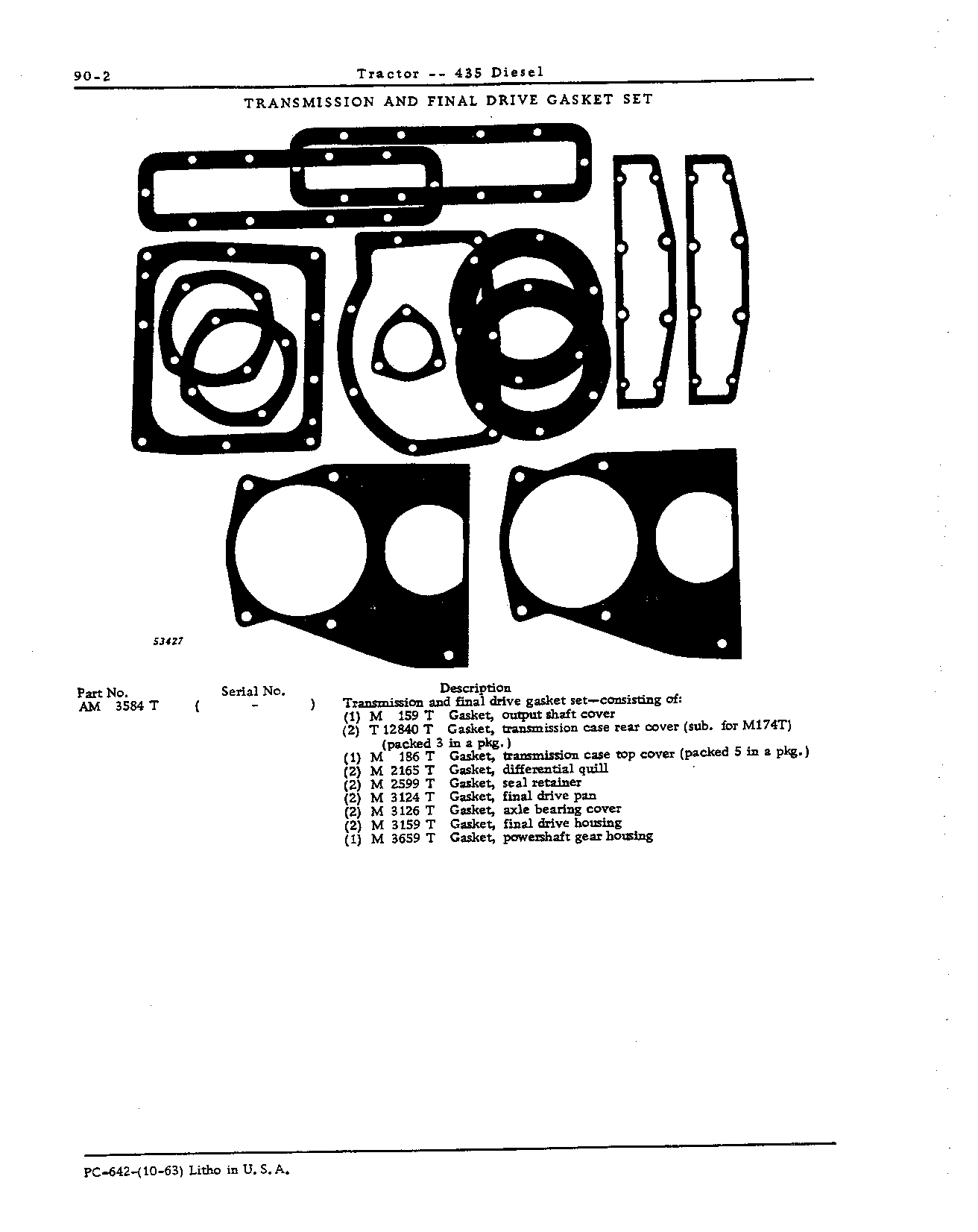 Final drive gasket set
