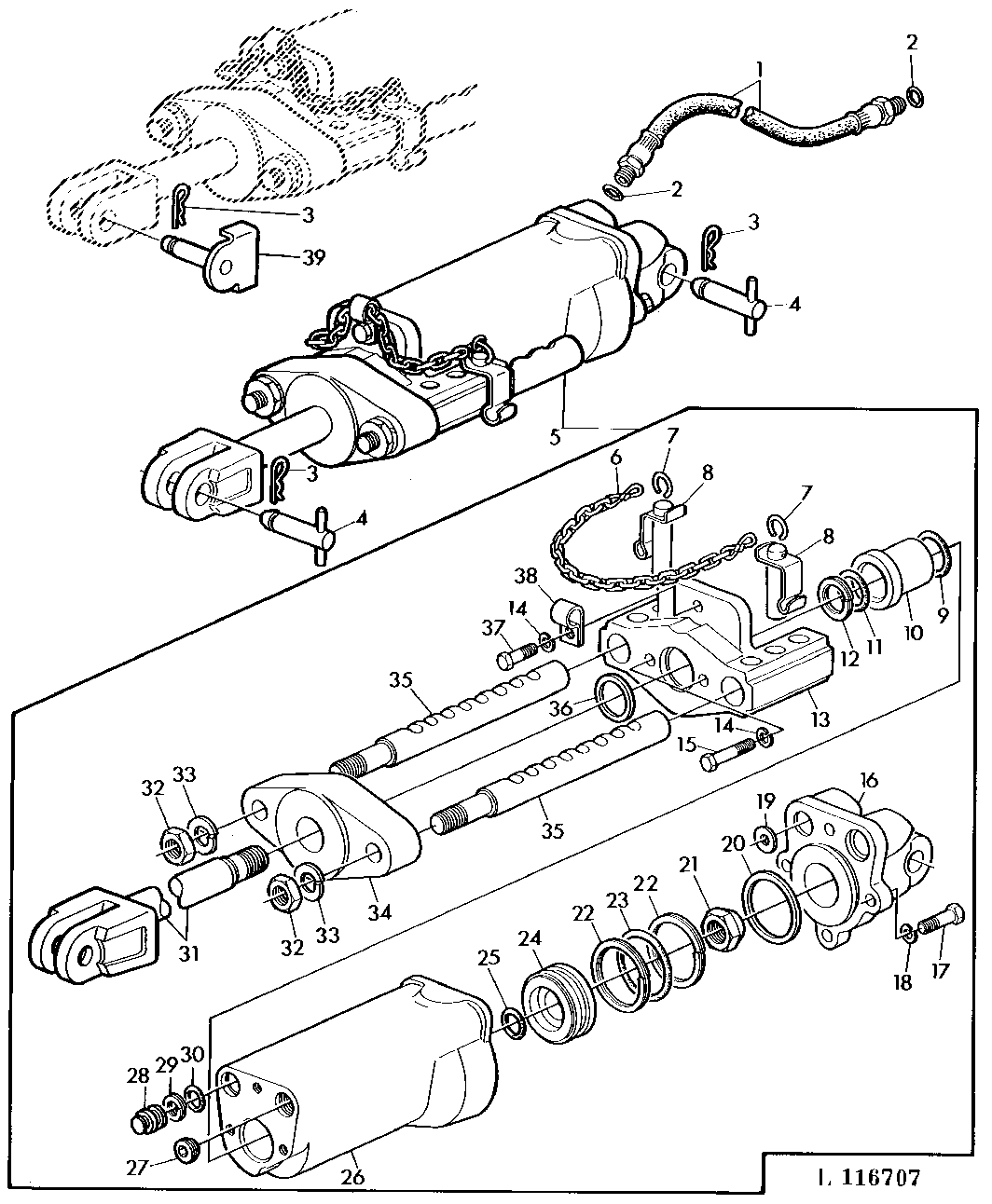 REMOTE CONTROL CYLINDER WITH MECHANICAL STOP (MODEL 7RC1)