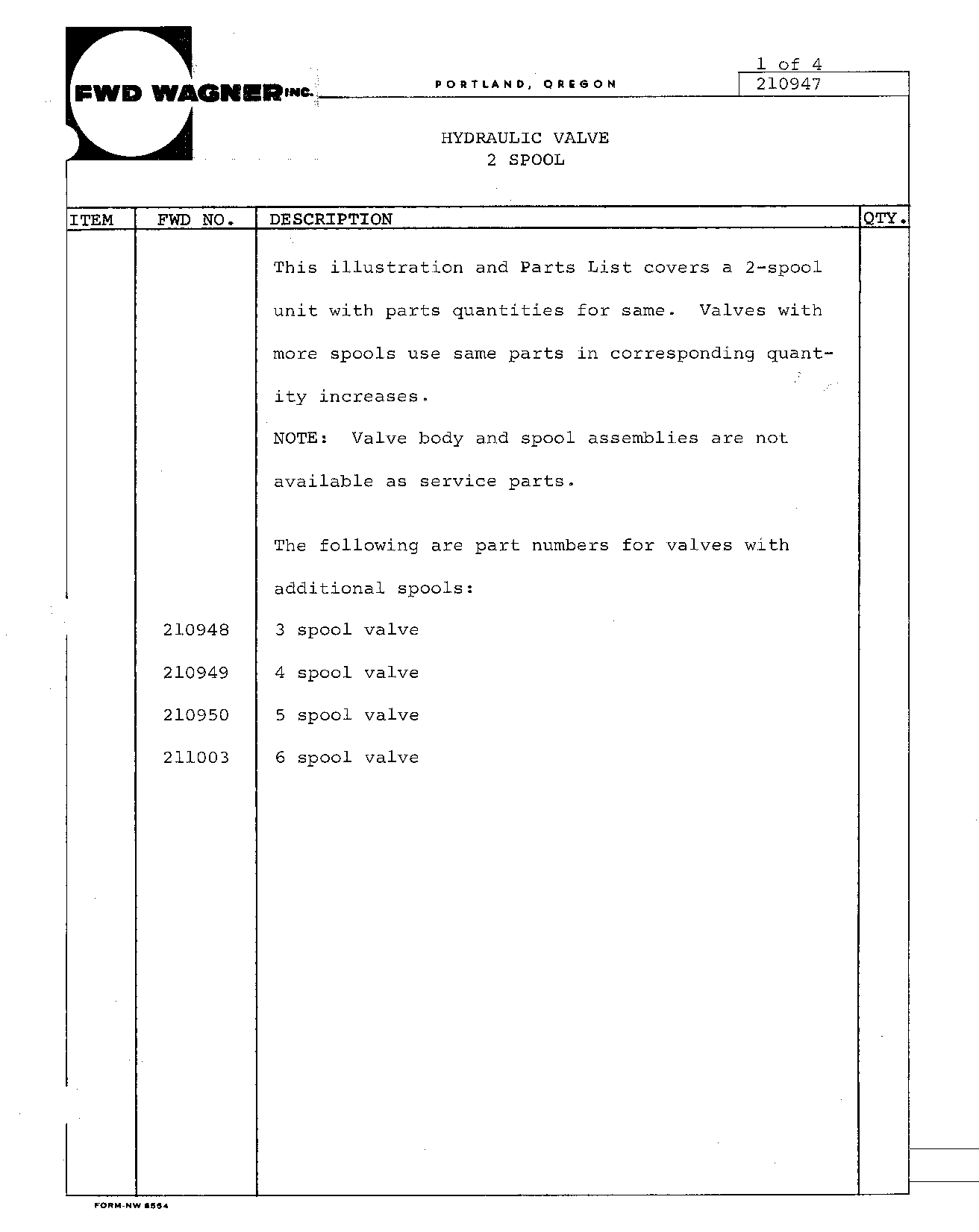 Section 70 - Hydraulics 2-Spool Valve