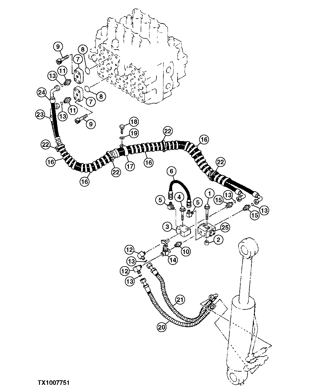 HIGH PRESSURE HOSES (COUNTERWEIGHT REMOVAL DEVICE)
