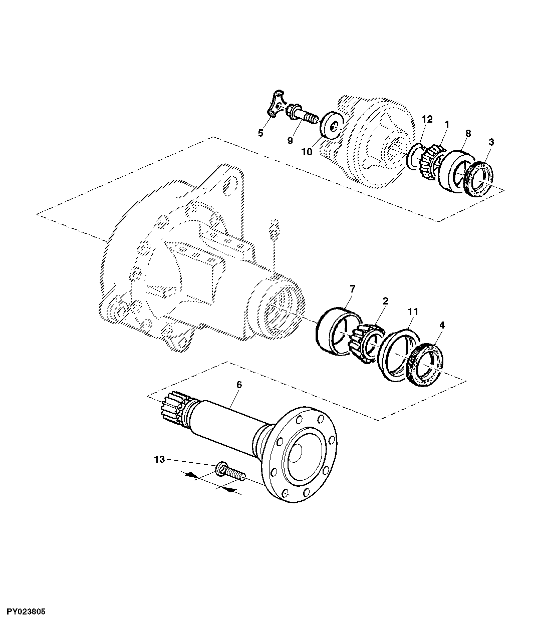 FLANGE AXLE CONVERSION KIT - UPGRADE FROM 203 TO 275MM BOLT CIRCLE DIAMETER
