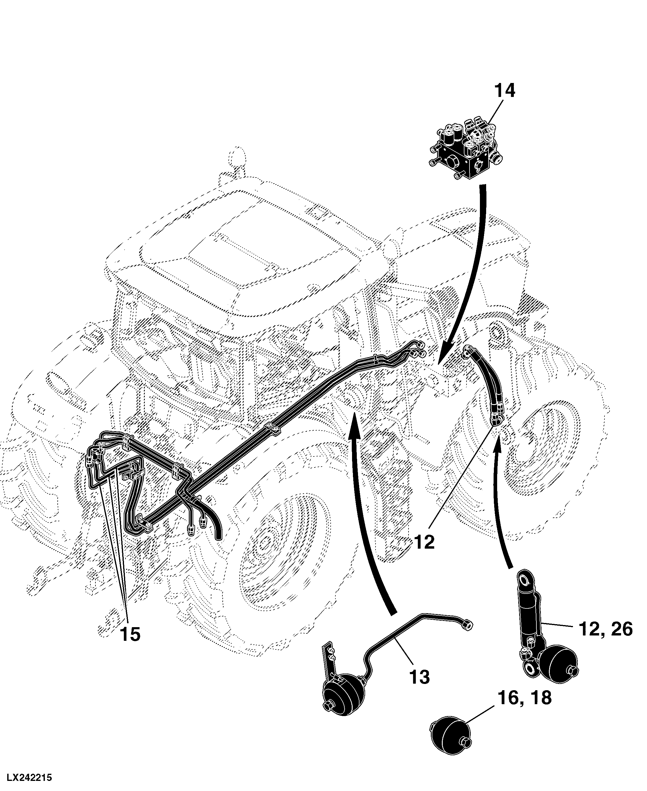 81 MFWD Front Axle Accessories and 2WD Front Axles