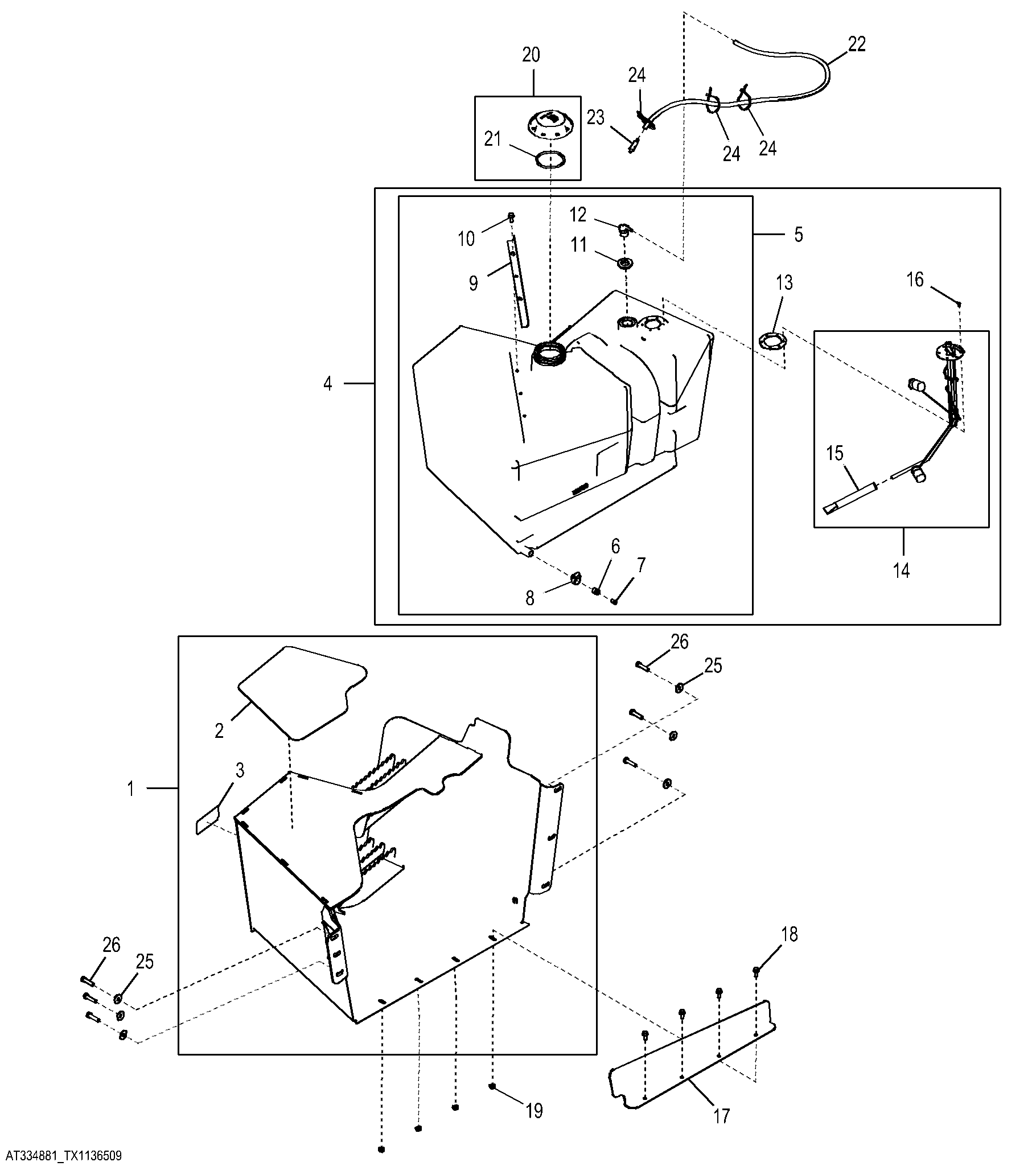 Fuel System (Engine 4045HT054, 4045HL287, 4045HL288)