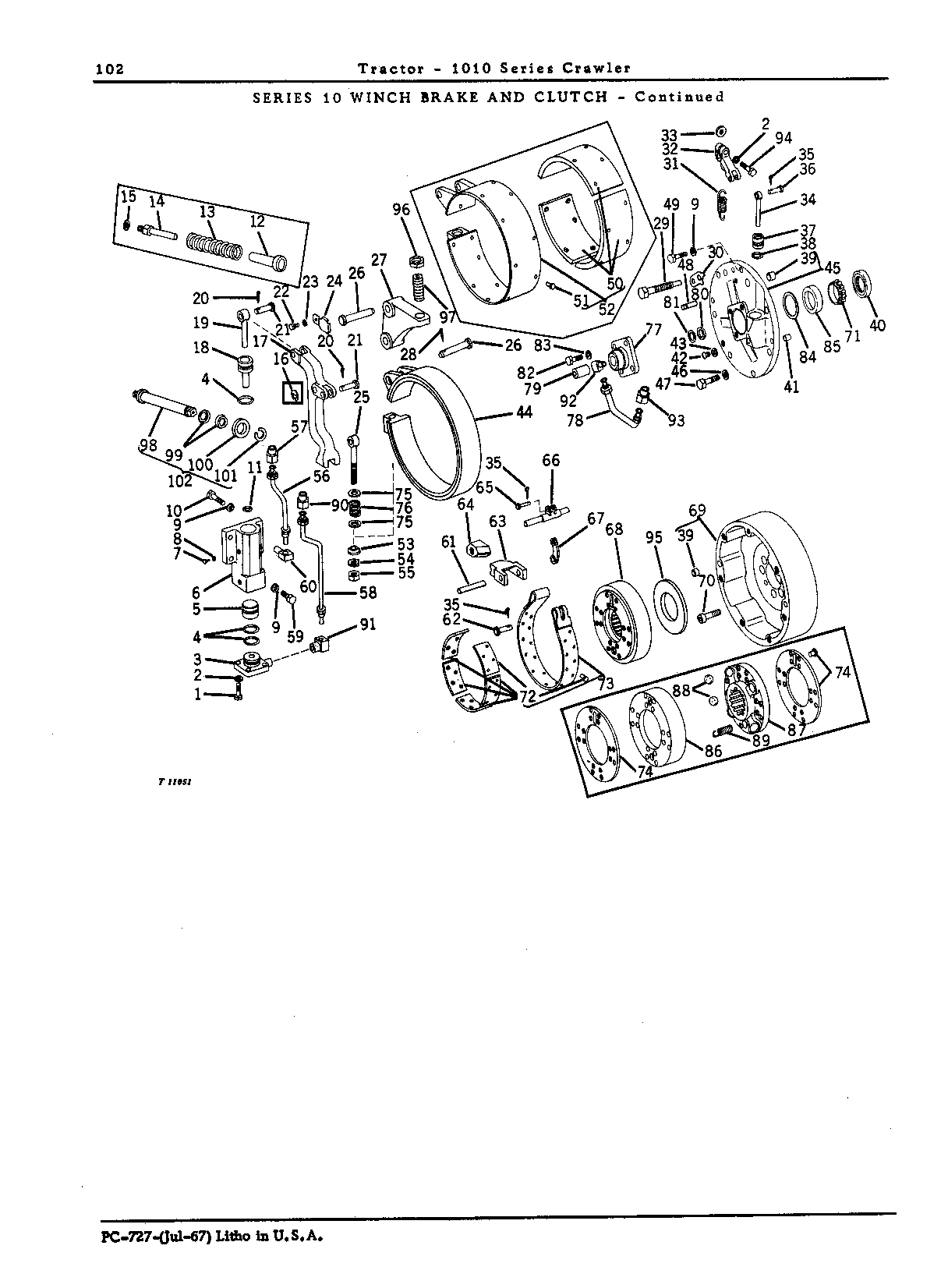 Brake assembly, winch (Continued)