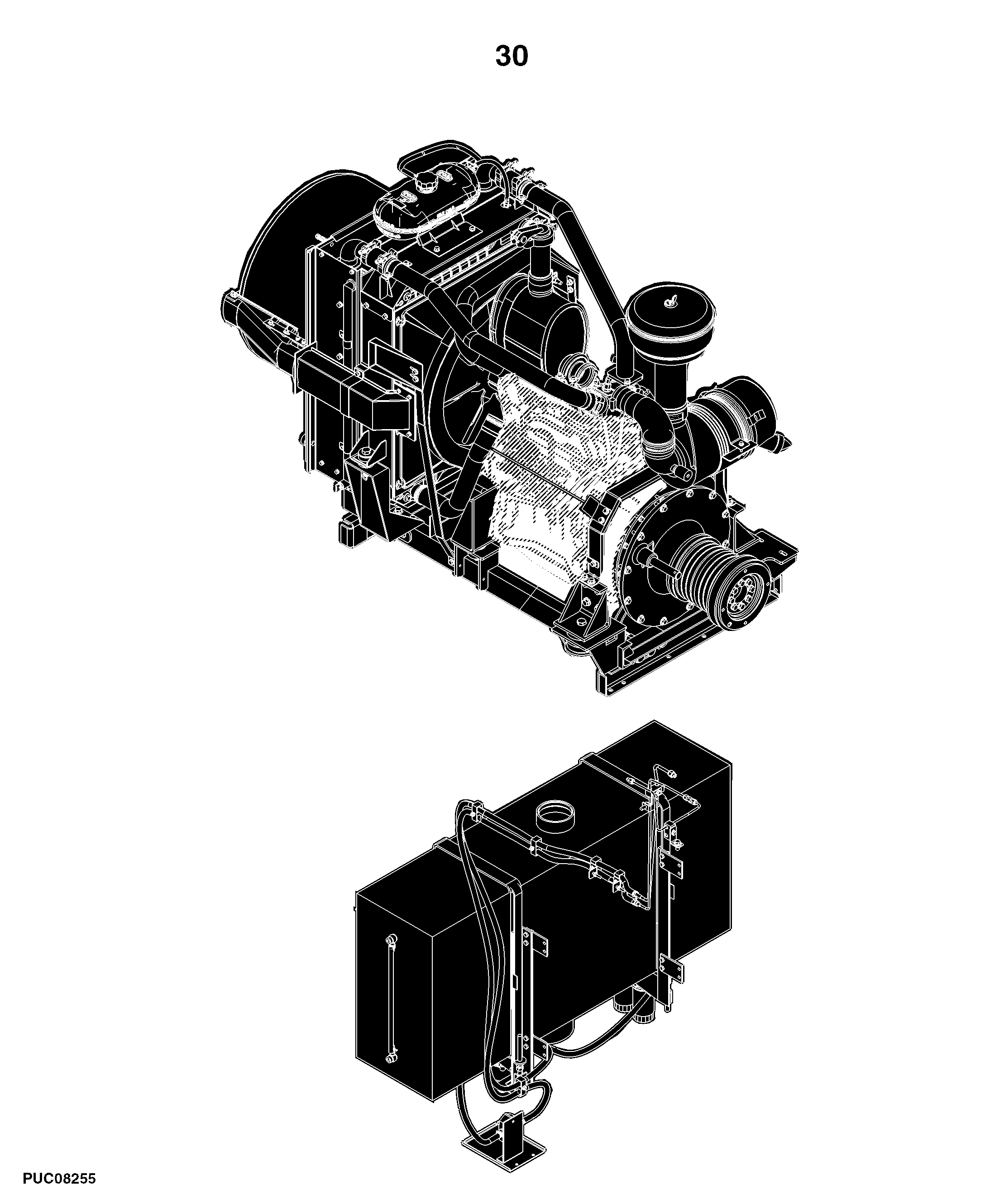 W70 Combine (Engine: 4039HMY31 for S.N. -000120)(Engine: 4039HMY32 for S.N. 000121- ) India Edition