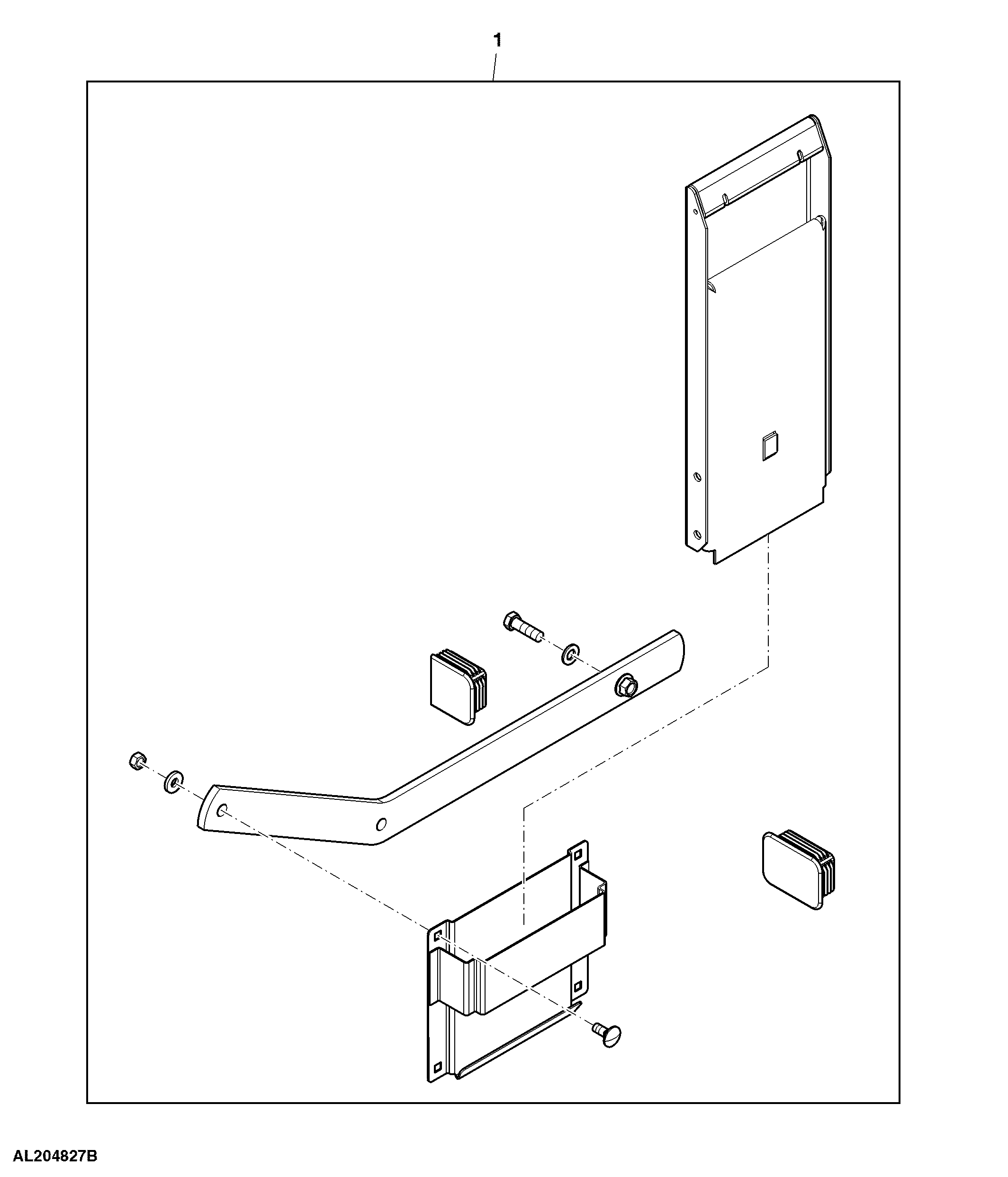 Attachment, Chock Blocks, Cab Frame Rear