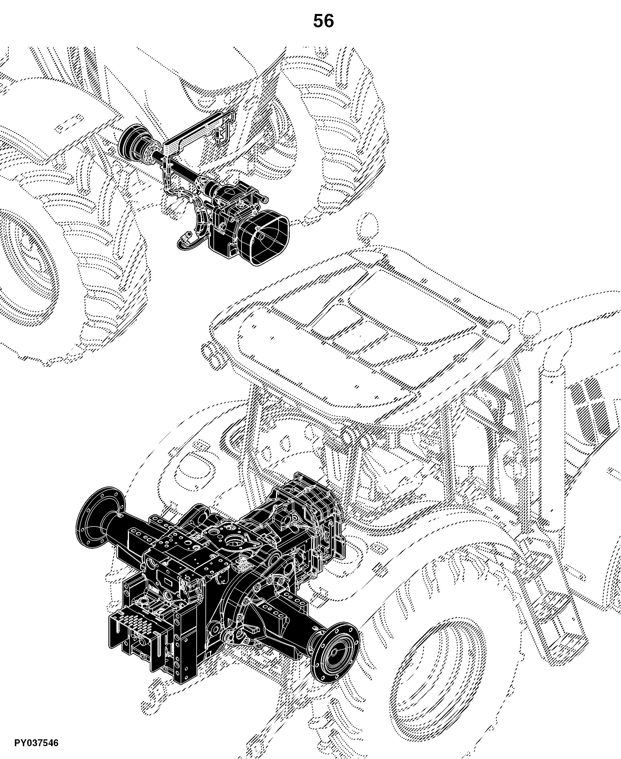 6090MC Tractor (Europe Edition, Engine SN: 4045RXXXXXX)(Interim Tier 4)