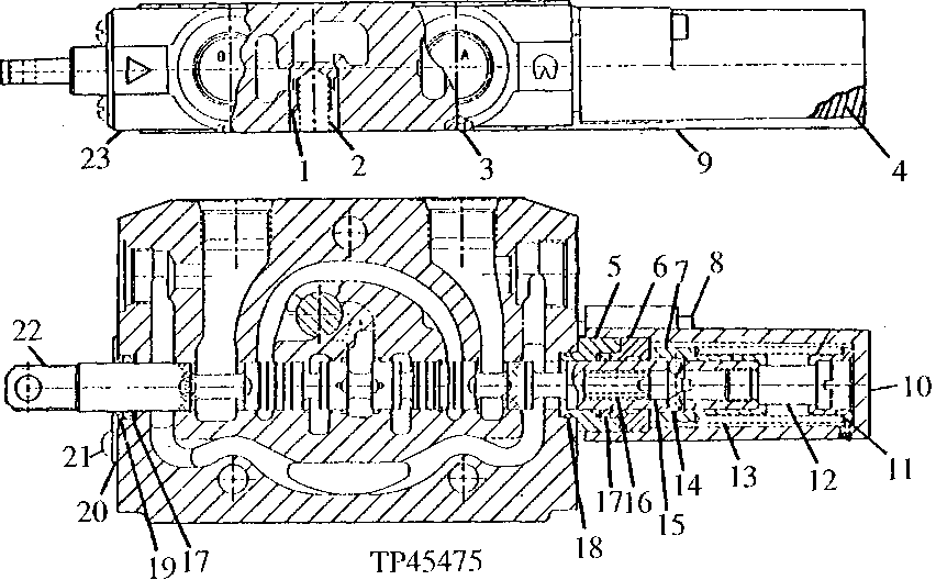 Loader Control Valve (Boom Section) (Husco) (801200 - )