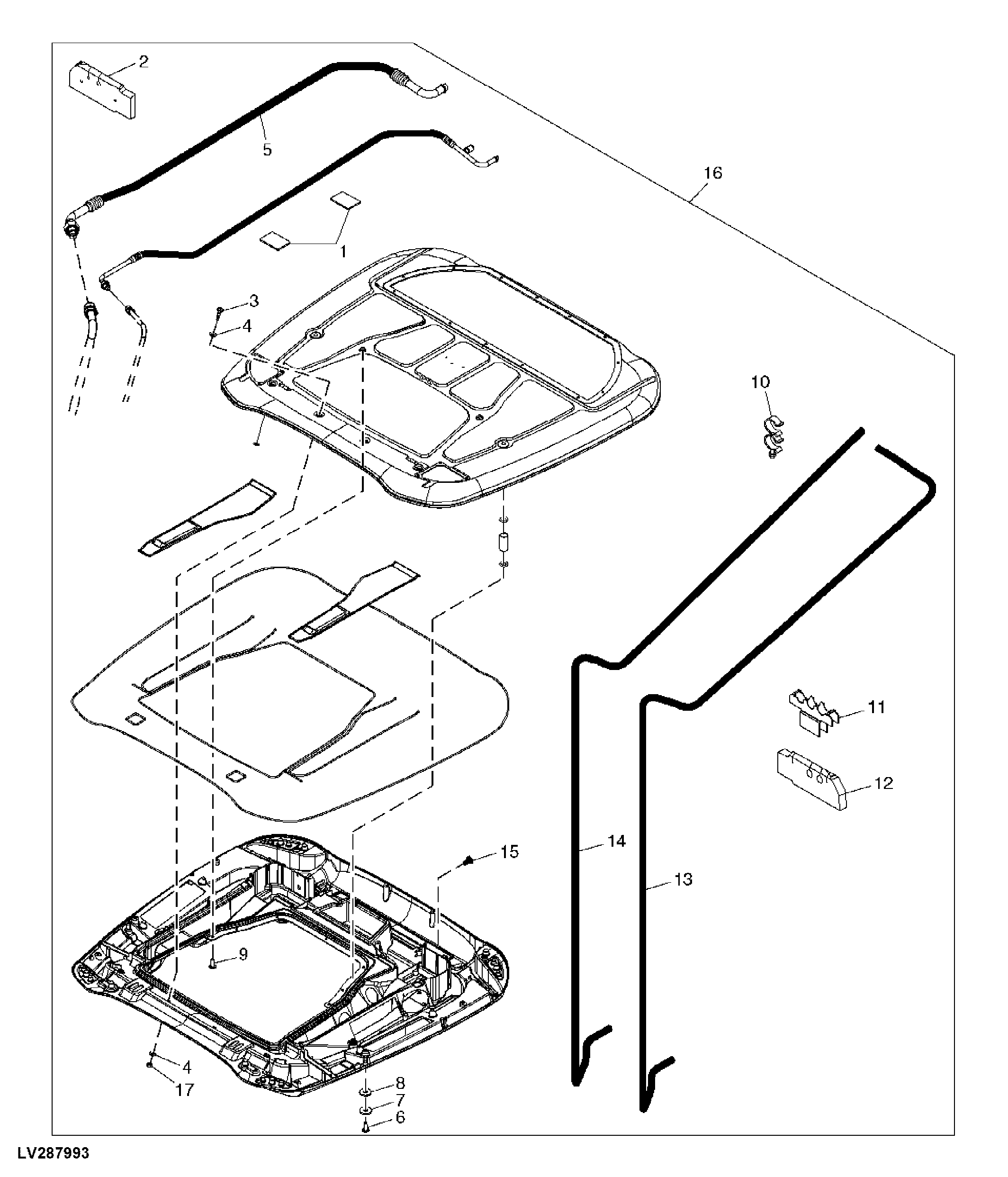 Inner And Outer Roof Assembly (Service Only)