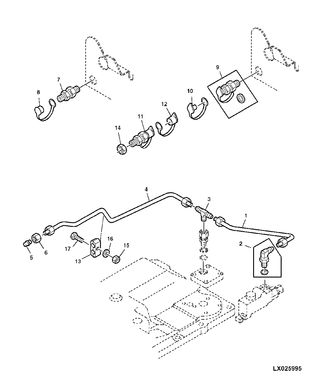 RETURN LINES (DIRECT) FOR REVERSHIFT AND FOR ELECTRONIC HITCH SENSING (EHS)