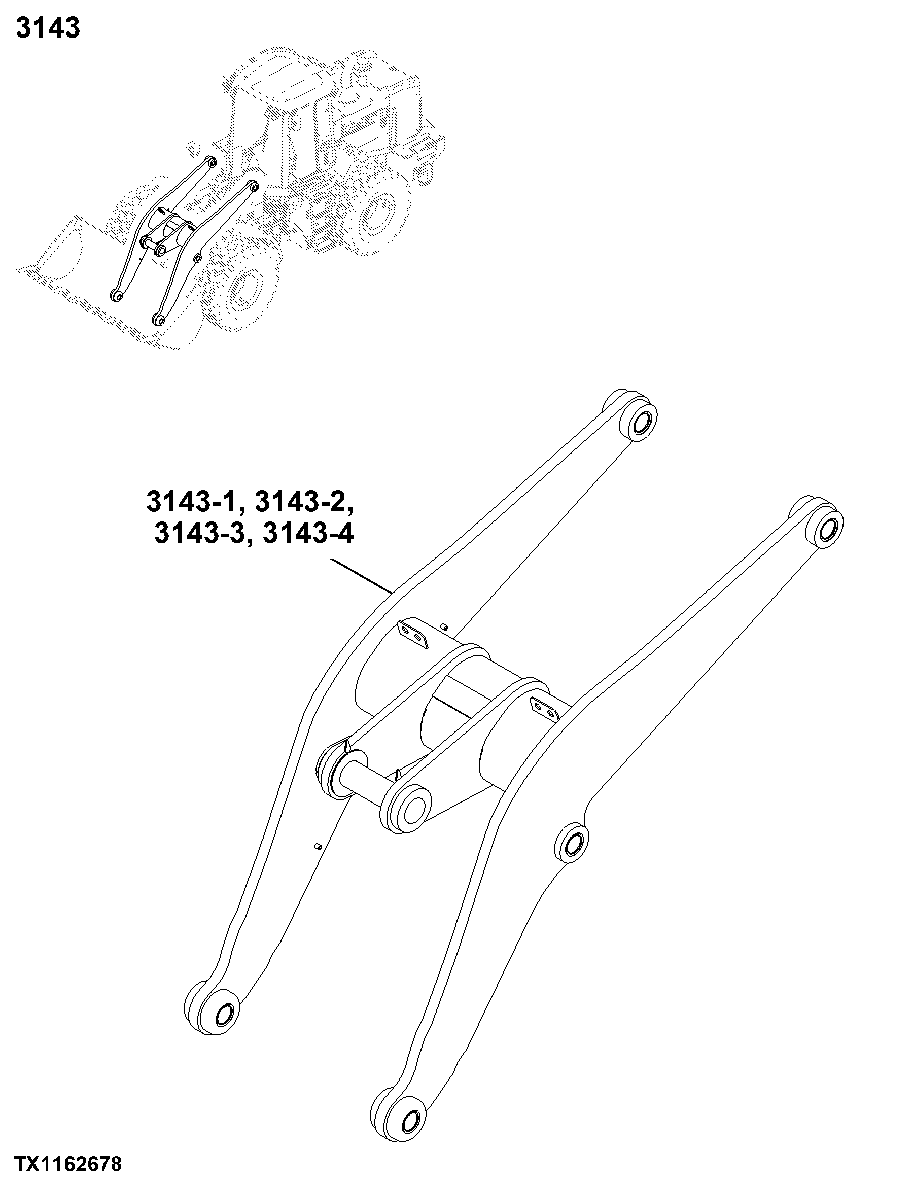 3143 Moveable Frame (Lift Arm, Etc)