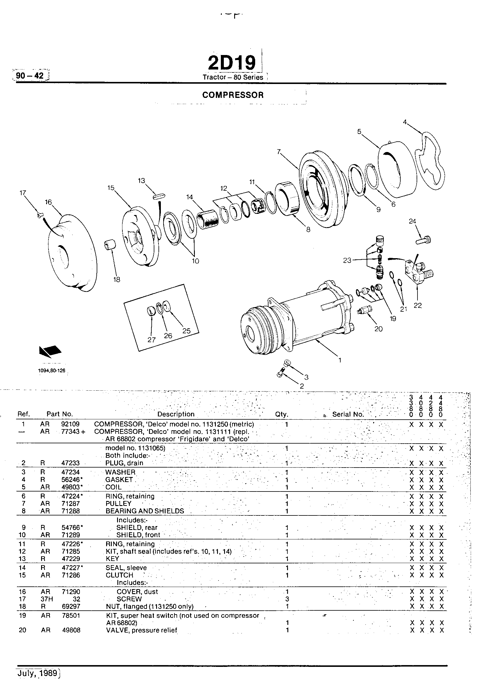 Operator Station Compressor