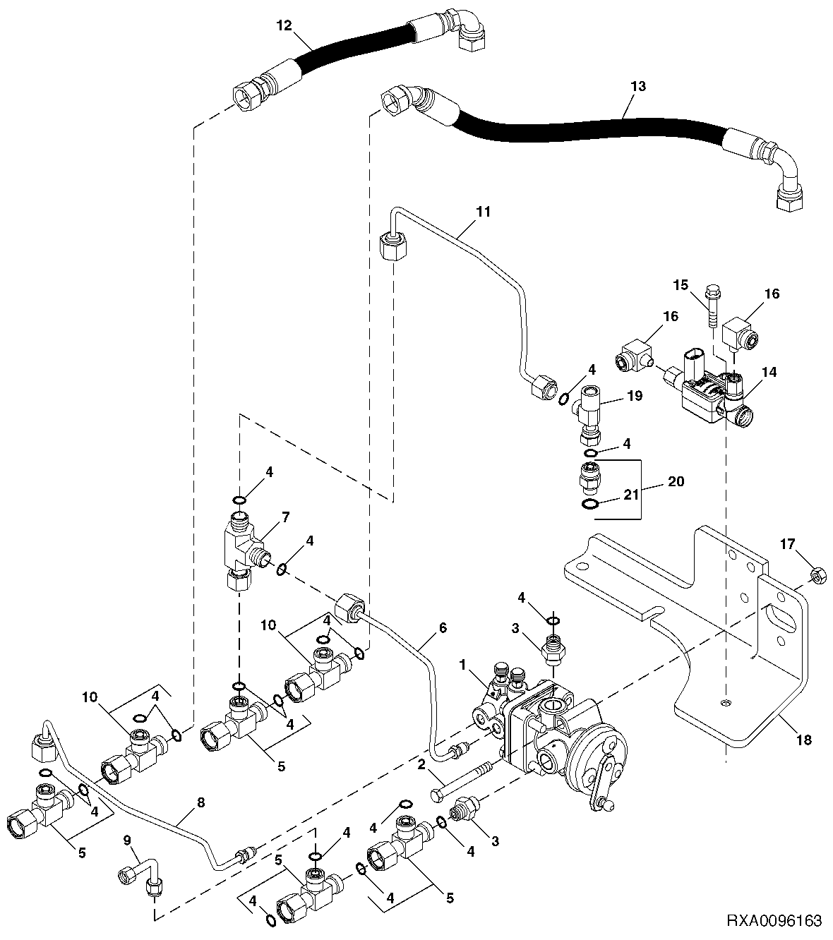 TRAILER AIR BRAKE CONTROL VALVE (EUROPEAN VERSION)