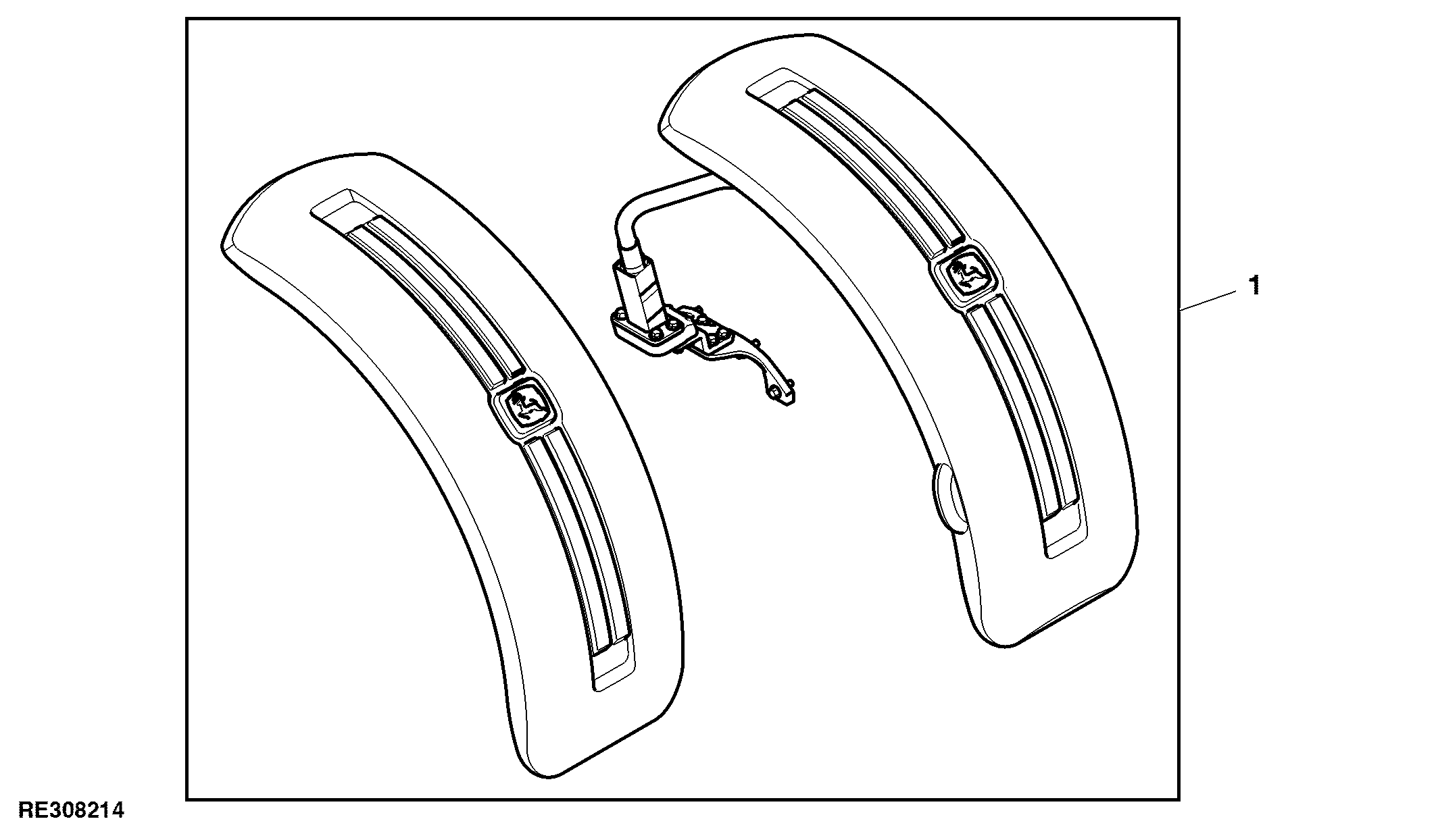 Attachment, Front Fender, MFWD Axle, 18.7 in. Narrow