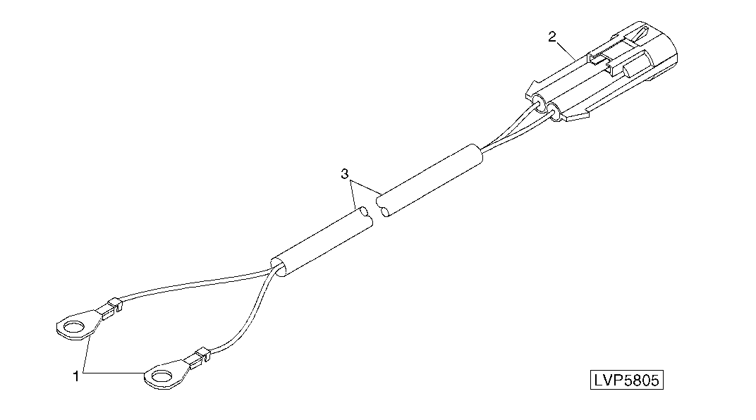 FUEL SENDER ADAPTER WIRING HARNESS
