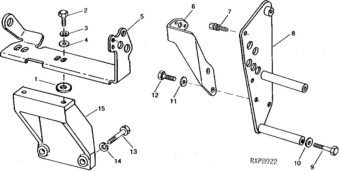 HYDRAULIC CONTROL LEVER SUPPORT (WITHOUT SGB)