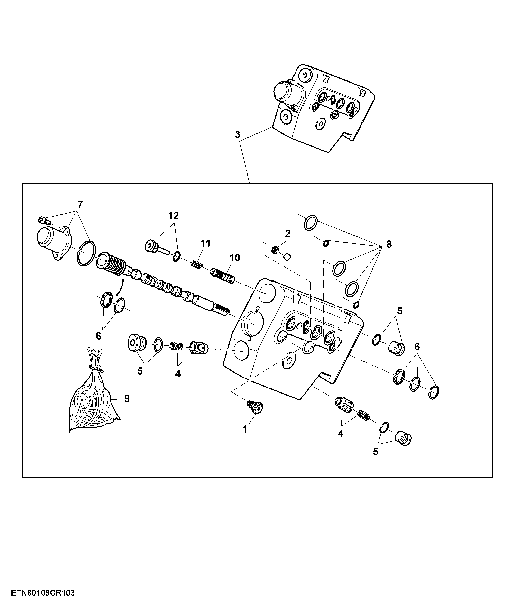 Electrical SCV, Front Hitch Control Valve, W/ 2 Functions