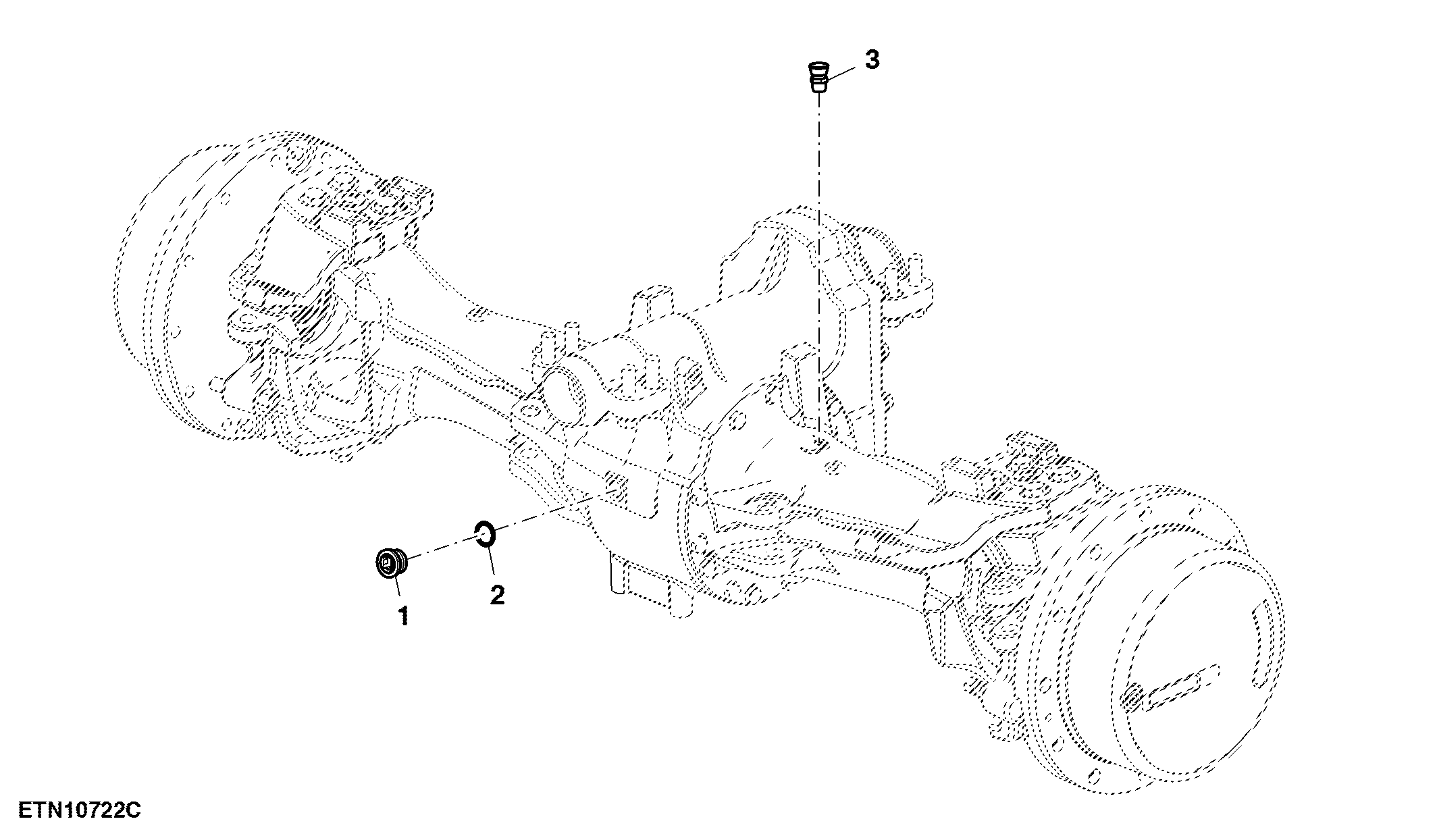 Oil Plug and Breather, Axle Lube, 1300 MFWD