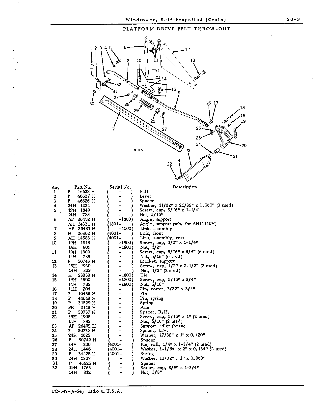 Platform Drive Belt Throw-Out