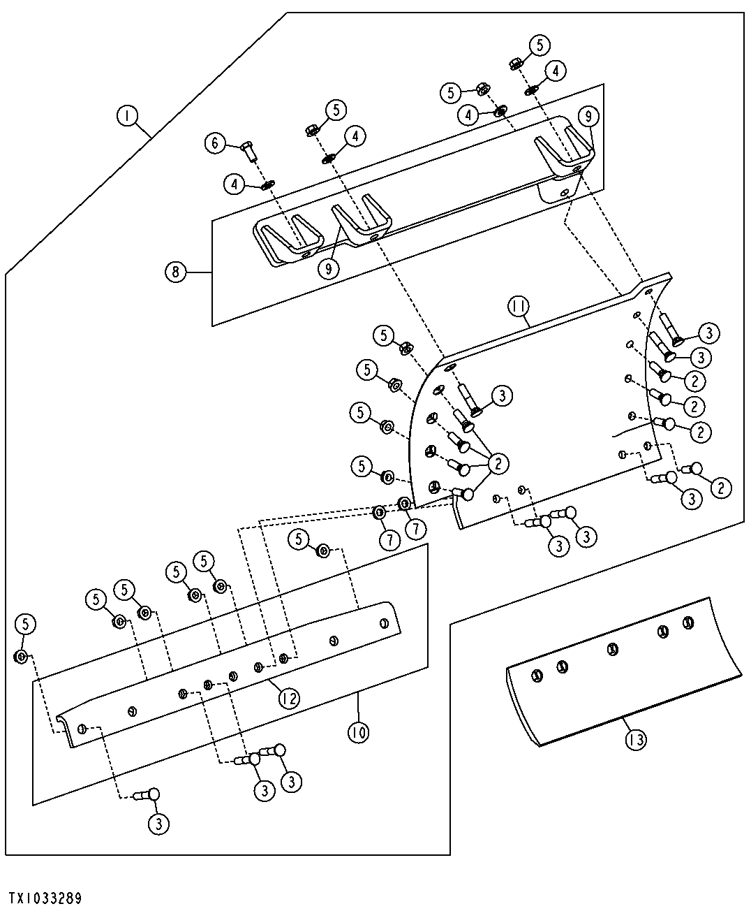MOLDBOARD EXTENSION (24" MOLDBOARD) WITH 5/8" HARDWARE