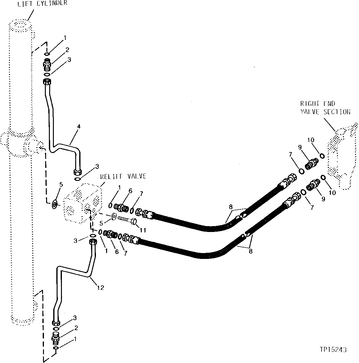 Right And Left Hand Lift Cylinder Hydraulics ( - 530713)