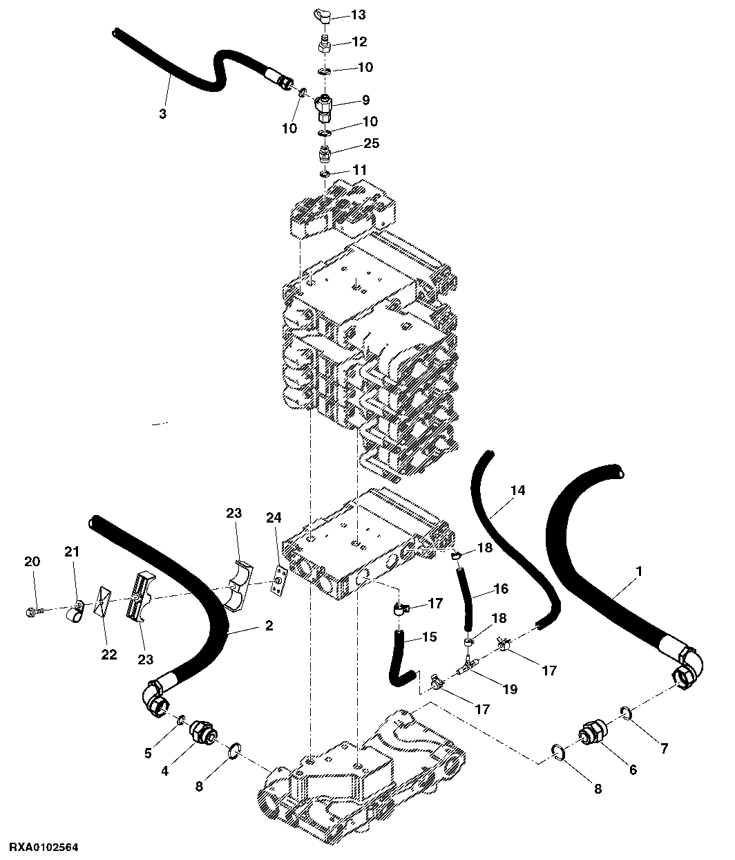 Selective Control Valve Lines (W/ Hitch) (911000 - )