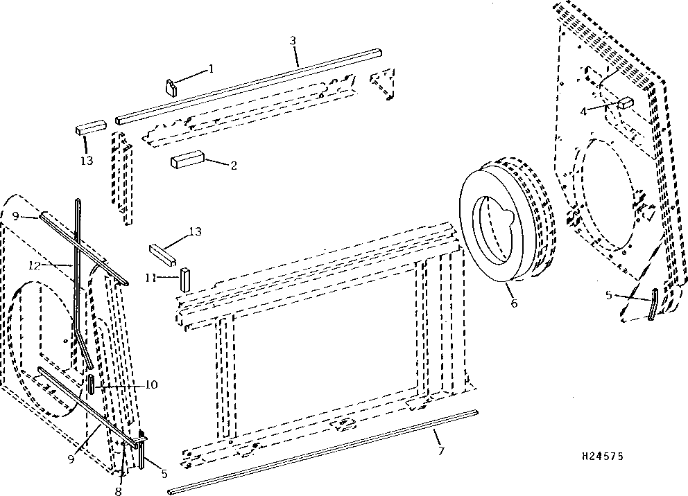 ENGINE COMPARTMENT SEALS AND RUBBER CUSHIONS (11501 - 105800)