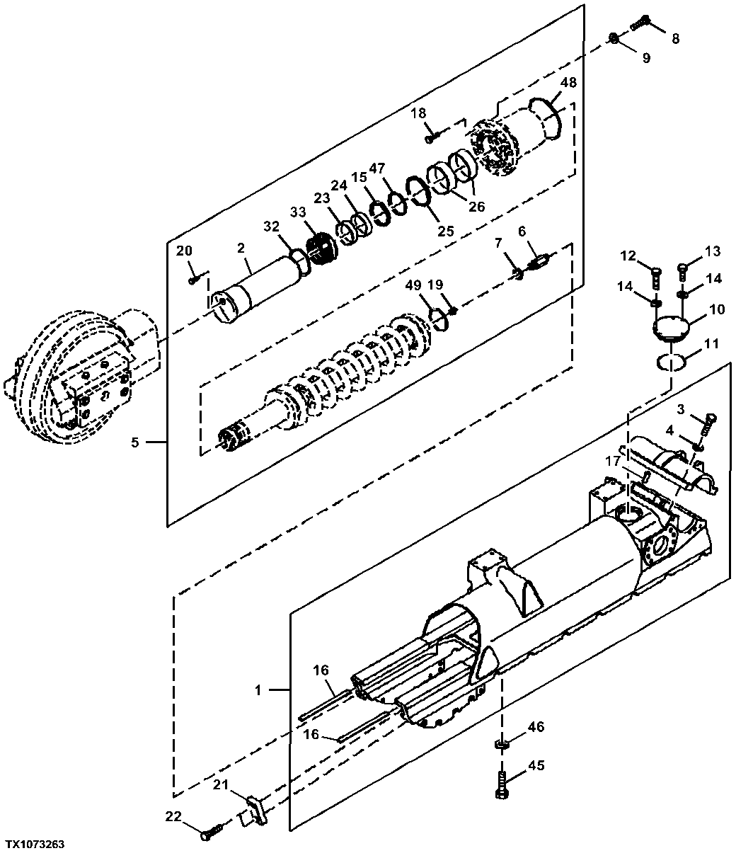 Track Frame and Track Chain Tension Adjuster ( - 013422)