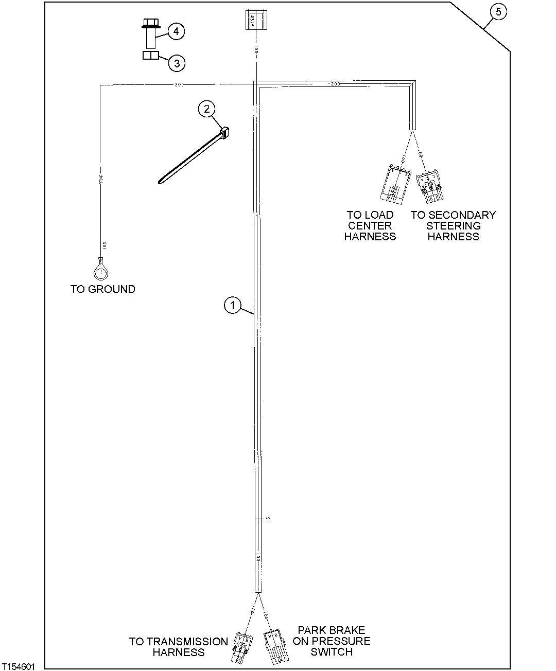SECONDARY STEERING WIRING HARNESS MOUNTING (MANUAL DISCONNECT)