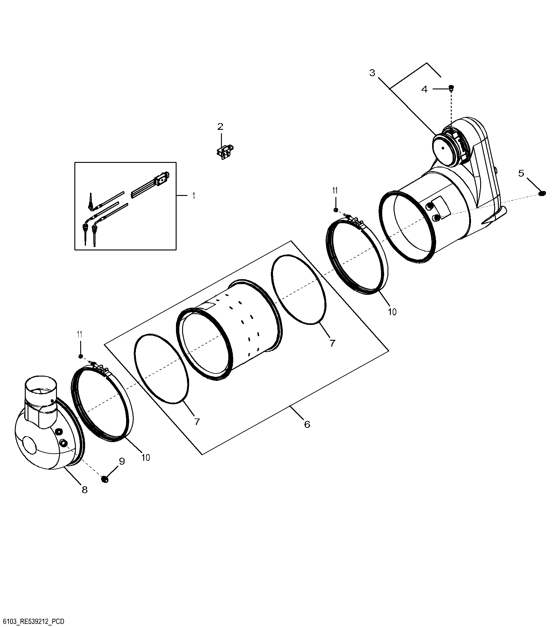 6103 Exhaust Filter / Diesel Particulate Filter