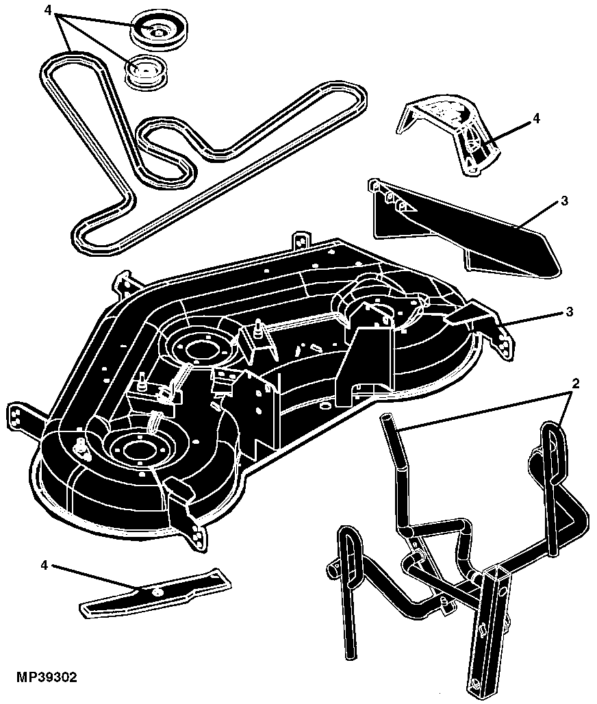 85 MOWER DECK AND LIFT LINKAGE