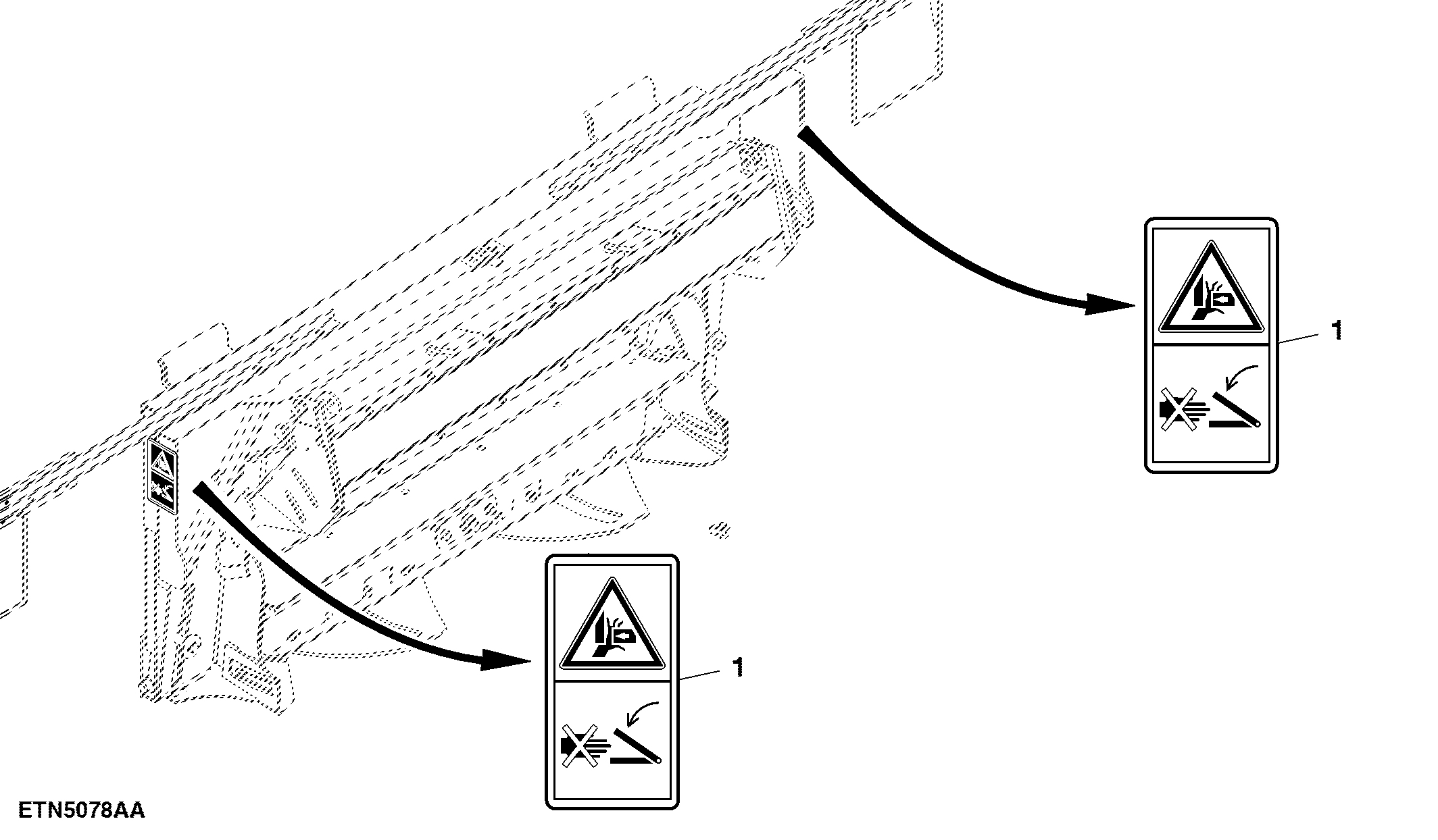 Feeder House Tilt Frame Labels (For Europe)