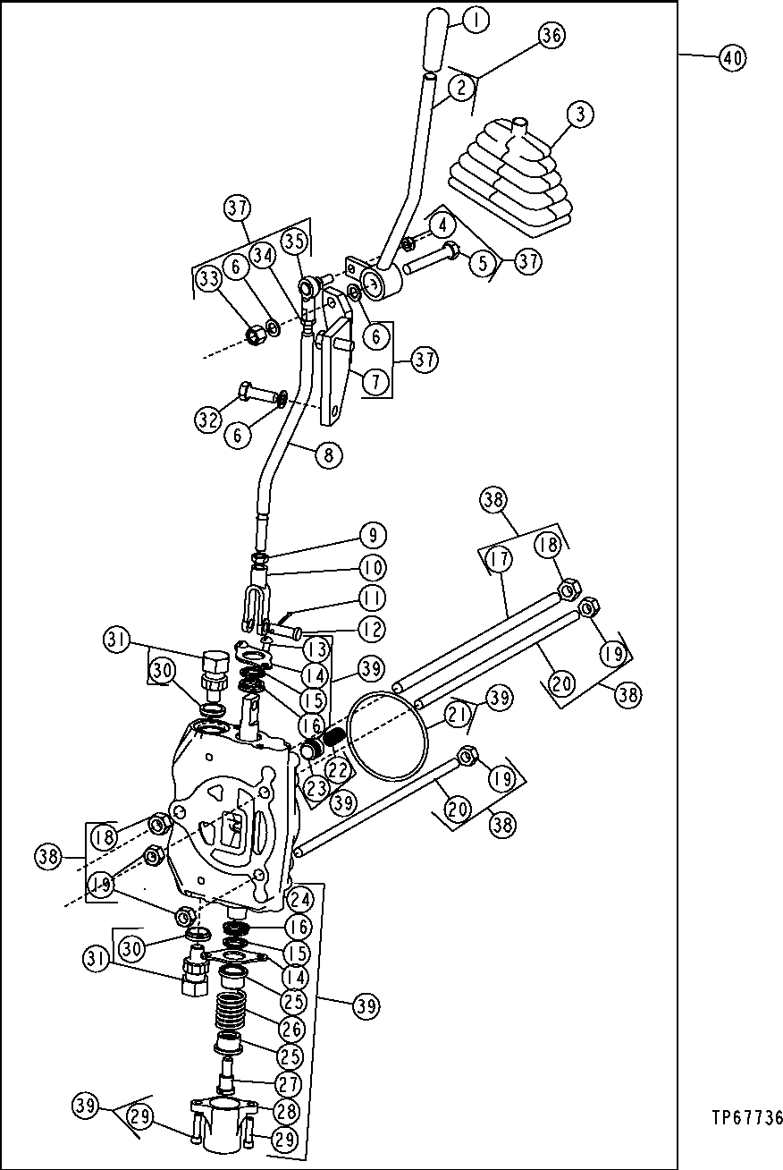 AUXILIARY VALVE WITH LINKAGE (FOURTH FUNCTION)