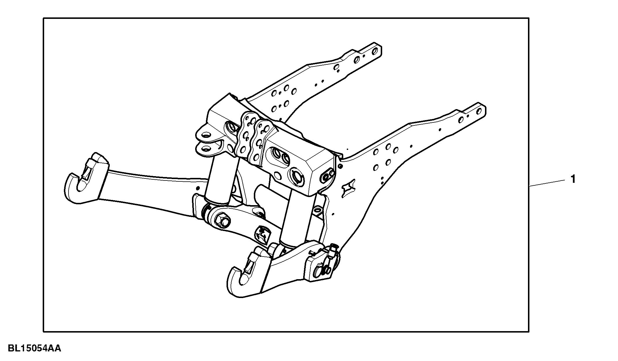 Attachment, Front Hitch, Standard, Category 3