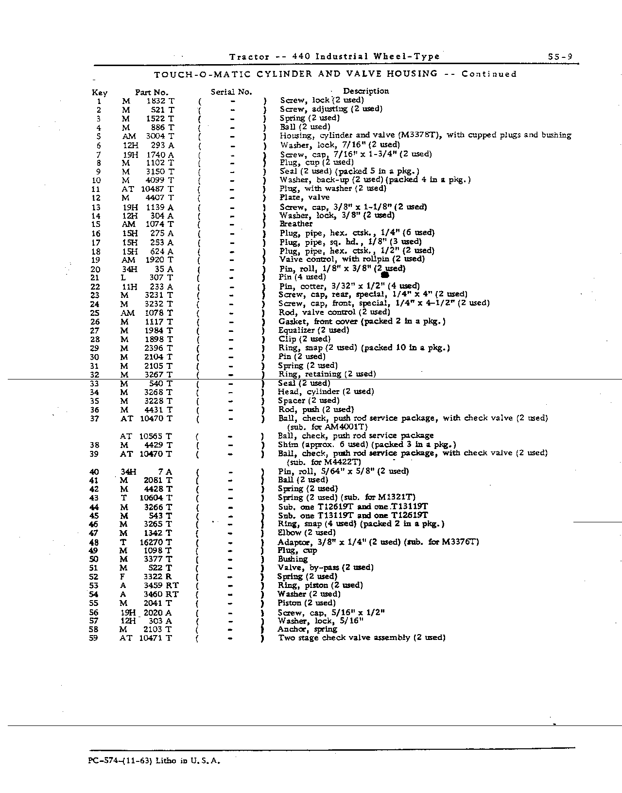 Hydraulic System (Continued)