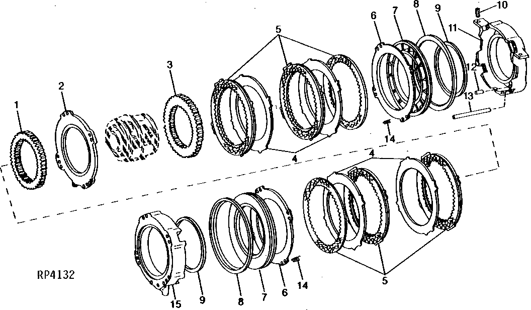 FIRST AND SECOND PLANETARY BRAKES AND CLUTCH PACK