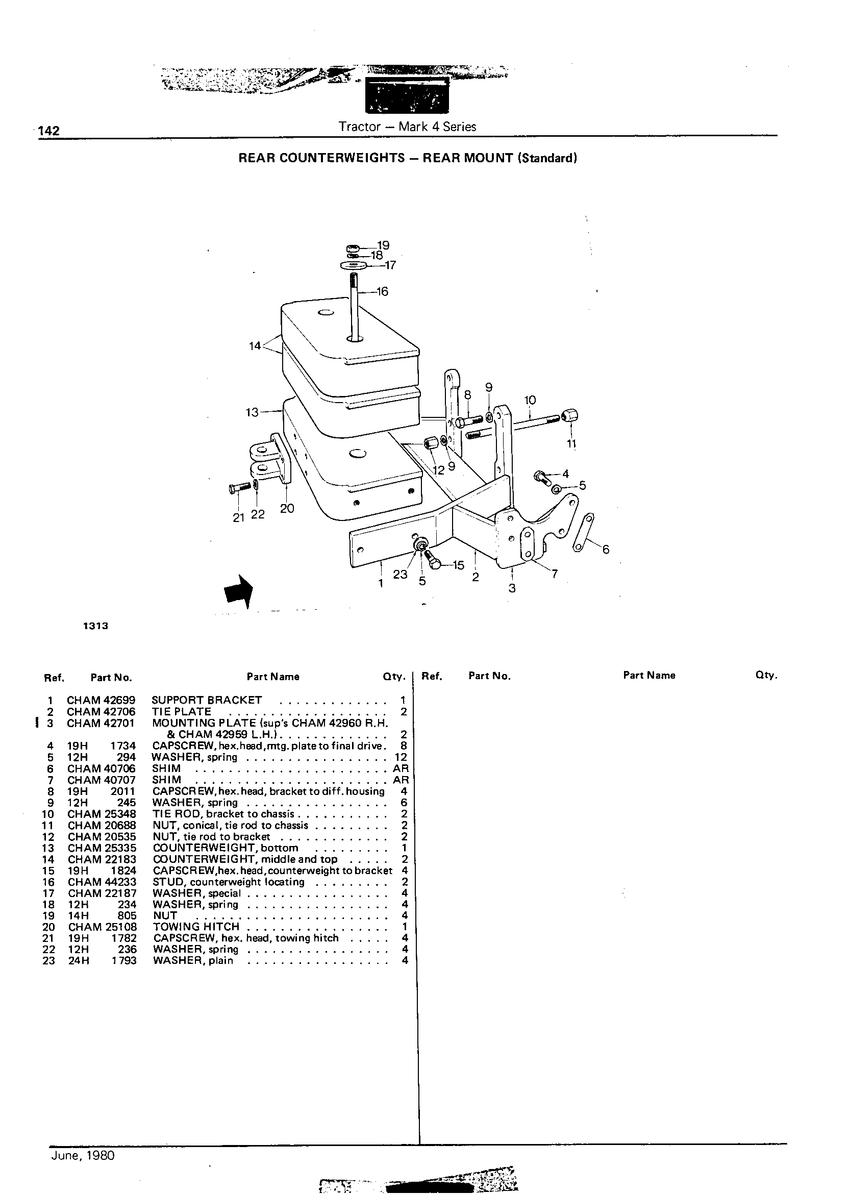 Rear Counterweights (Standard)