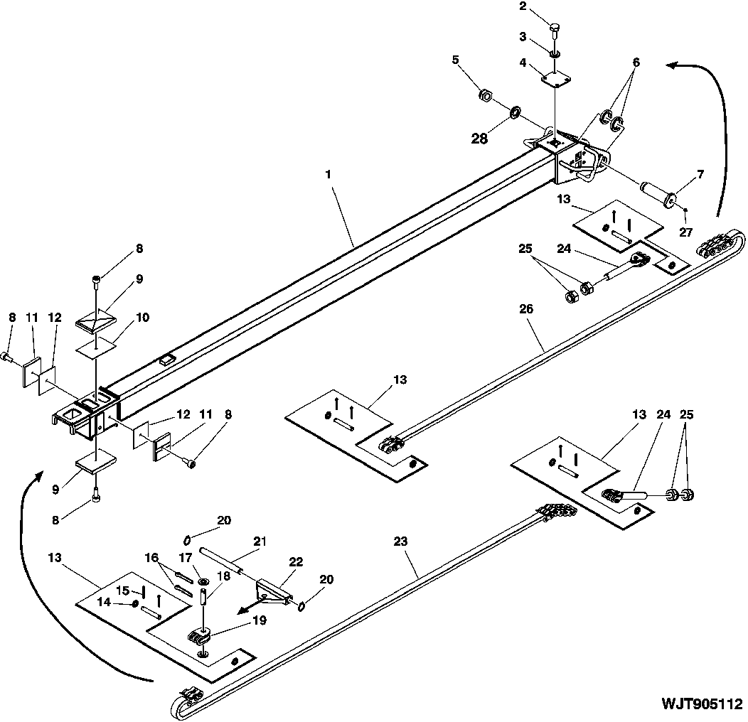 Second, Extension Boom For Hidden Hoses, CF510