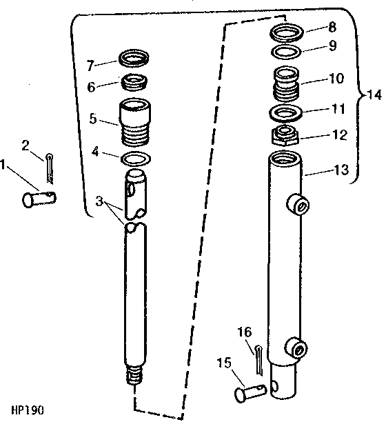 HYDRAULIC LIFT REEL MASTER CYLINDER ( - 507050)