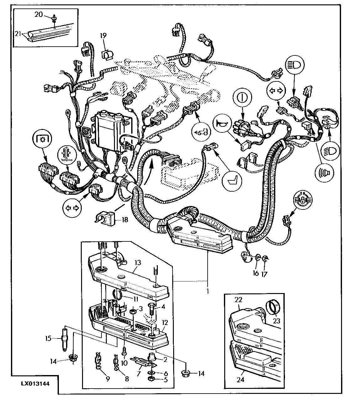 WIRING HARNESS INSTRUMENTS (2-POST ROLL GARD)